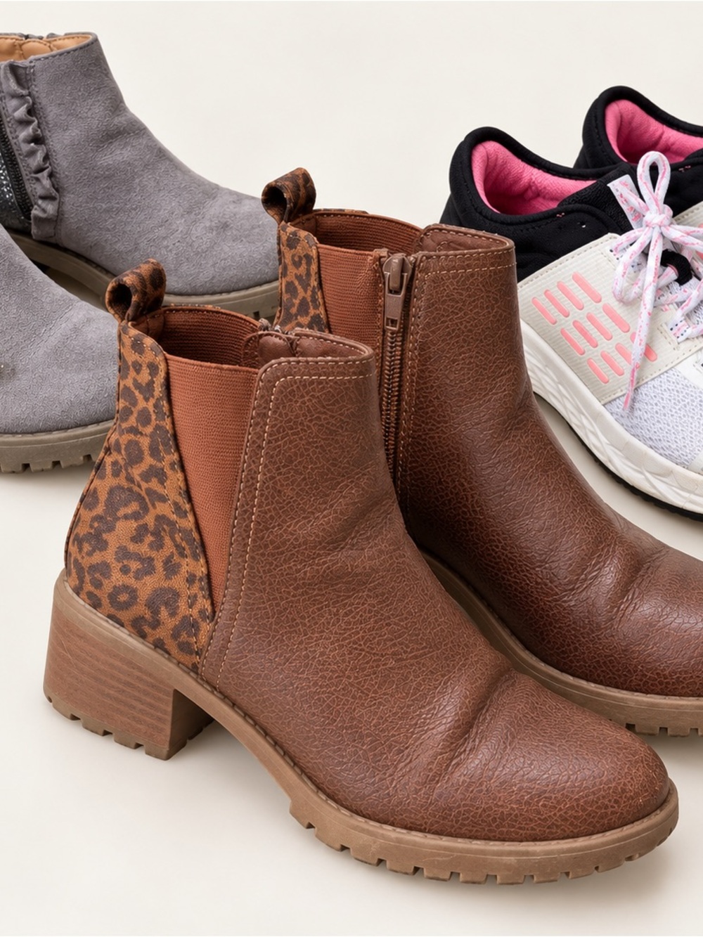 Girls Size 13 Shoe Bundle Fall Winter Footwear Boots Sneakers Childrens Lot of 3
